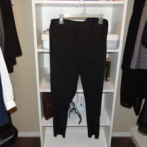 Slat Pocket Self Belted Pants